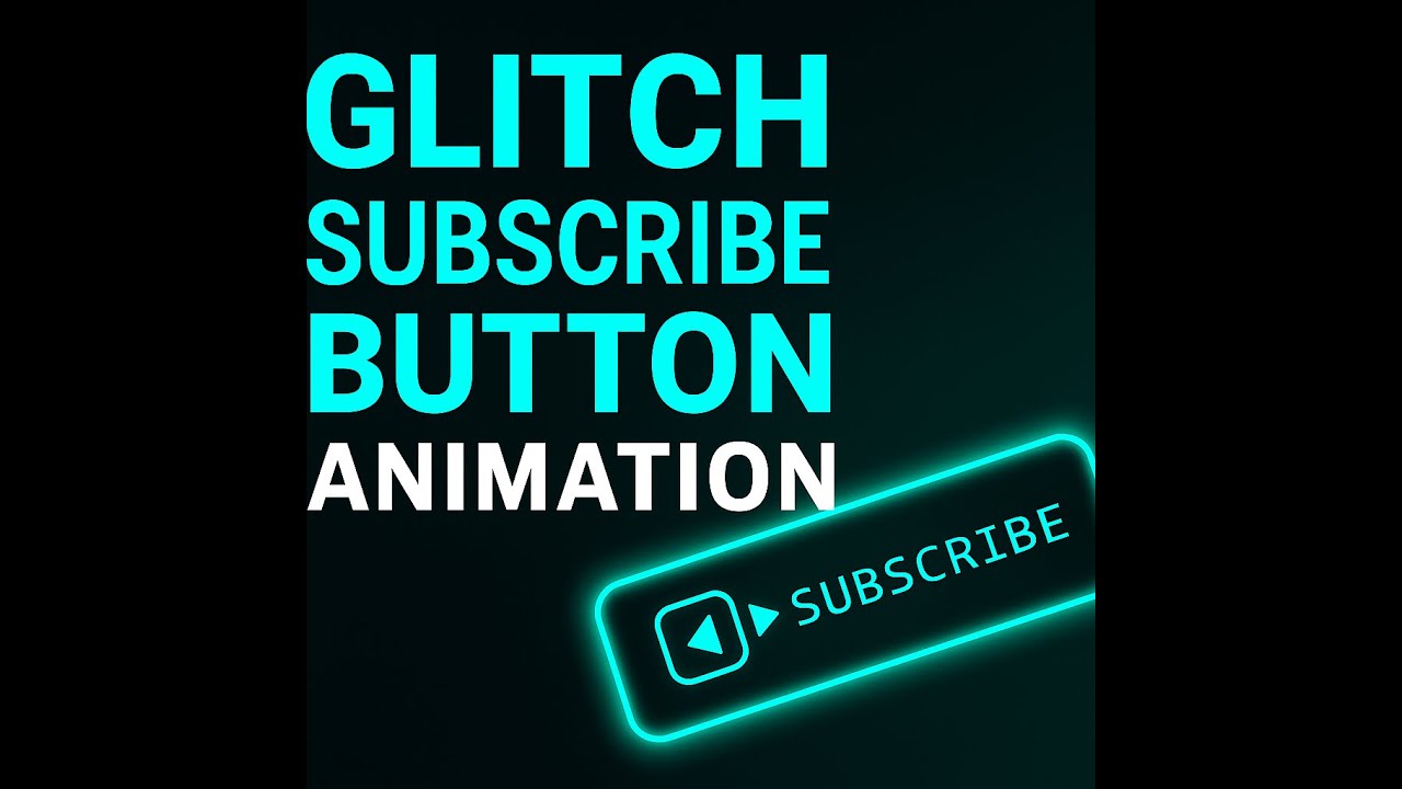 🔥 Gitch Style Subscribe Button Animation Using HTML, CSS & JavaScript ...