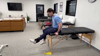 Knee Extension with Ankle Weight to 40 Degrees