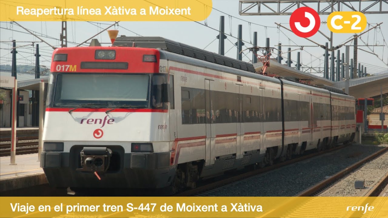Viaje en Cercanias Valencia de Moixent a Xàtiva | Serie 447