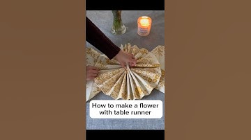 How to make a flower with table runner. Impress your guests #shortvideo #how #howto #tablerunner