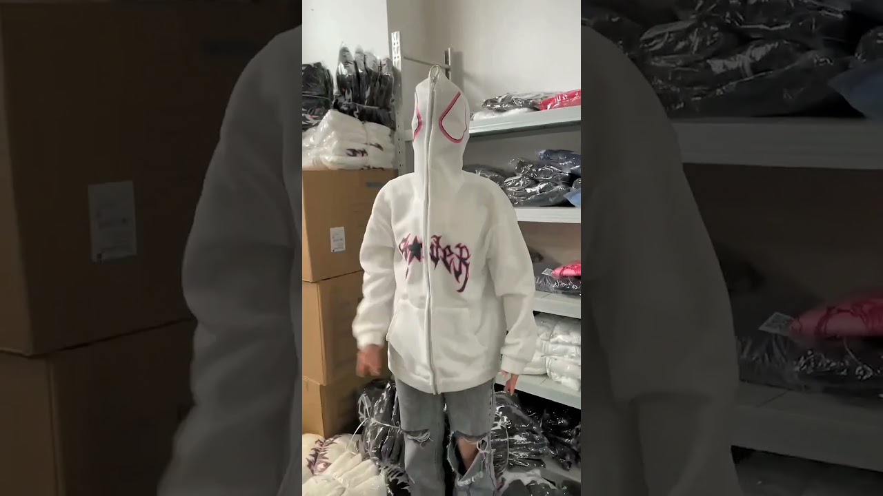 Rust-free zippers on spider hoodies for halloween! 