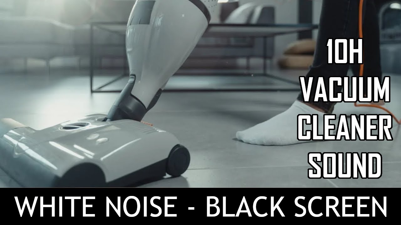 Vacuum Cleaner Sound 10 Hours Relax, Focus, Sleep, ASMR, Relaxing White Noise With Black