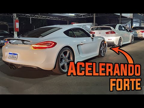 Na pista com Evo X / Porsche Cayman S e Civic SI K20 Turbo