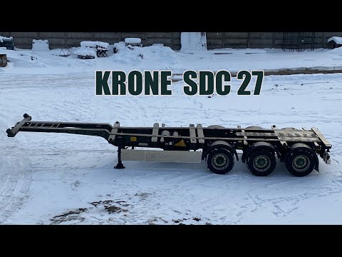 Как раздвинуть контейнеровоз KRONE SDC 27