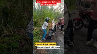 akibat terlalu nekat. senjata makan Tuan