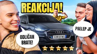 REAKCIJA JUTJUBERA, PEVACA I PRIJATELJA NA MOJ NOVI AUTO!