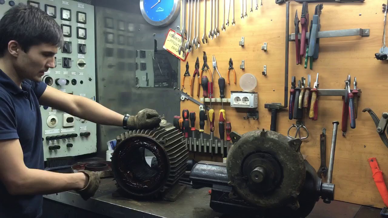 Ремонт электродвигателя часть 3 - YouTube