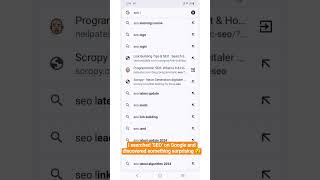 I searched ‘SEO’ on Google and discovered something surprising 😮