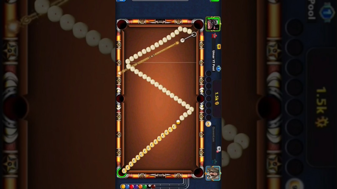 INSANE Trickshot Queen Len 8 Ball Pool 