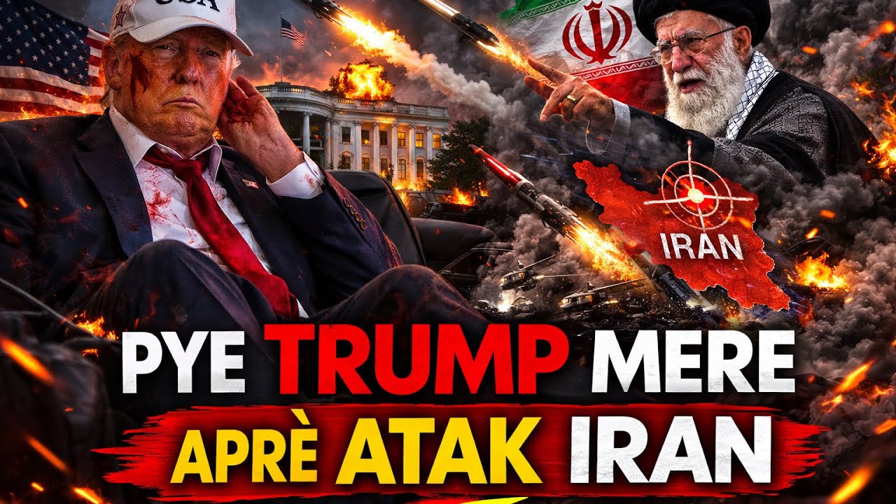 TRUMP METE MOND LAN CHO, VIN GADE IRAN FE NAN MWAYEN ORYAN.