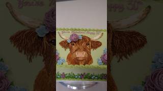 Highland Cow SheetCake💗🐮🏴󠁧󠁢󠁳󠁣󠁴󠁿✨ Also, I forgot one of my cakes made it to Missouri🍰 #cake