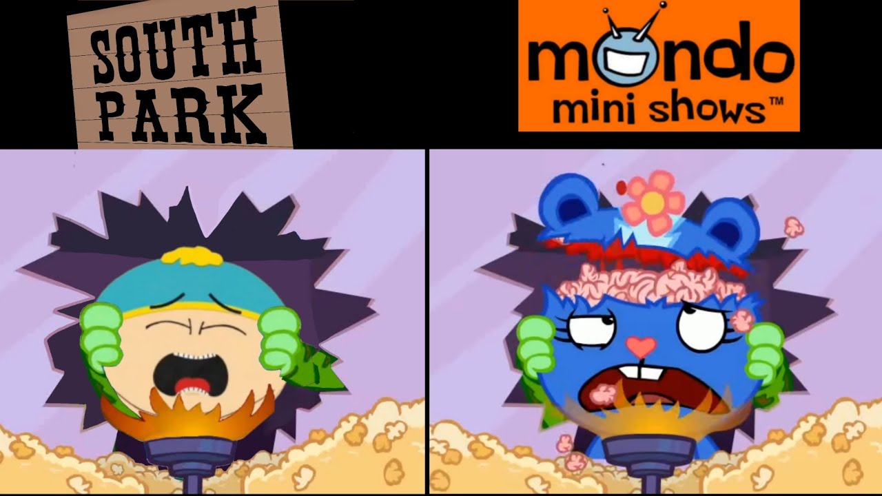 CROSSOVERS IN HAPPY TREE FRIENDS (ADULT CARTOONS) PART 2 CARTMAN | EL PLEXPERO 