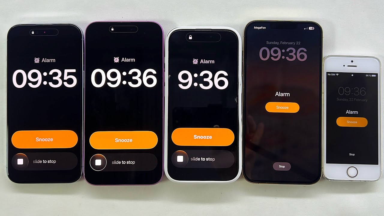 At The Same Time Alarm Clock + Timer IPhone 17 Air, 16 Plus, 16ProMax, 13 ProMax, iPhone 5S 