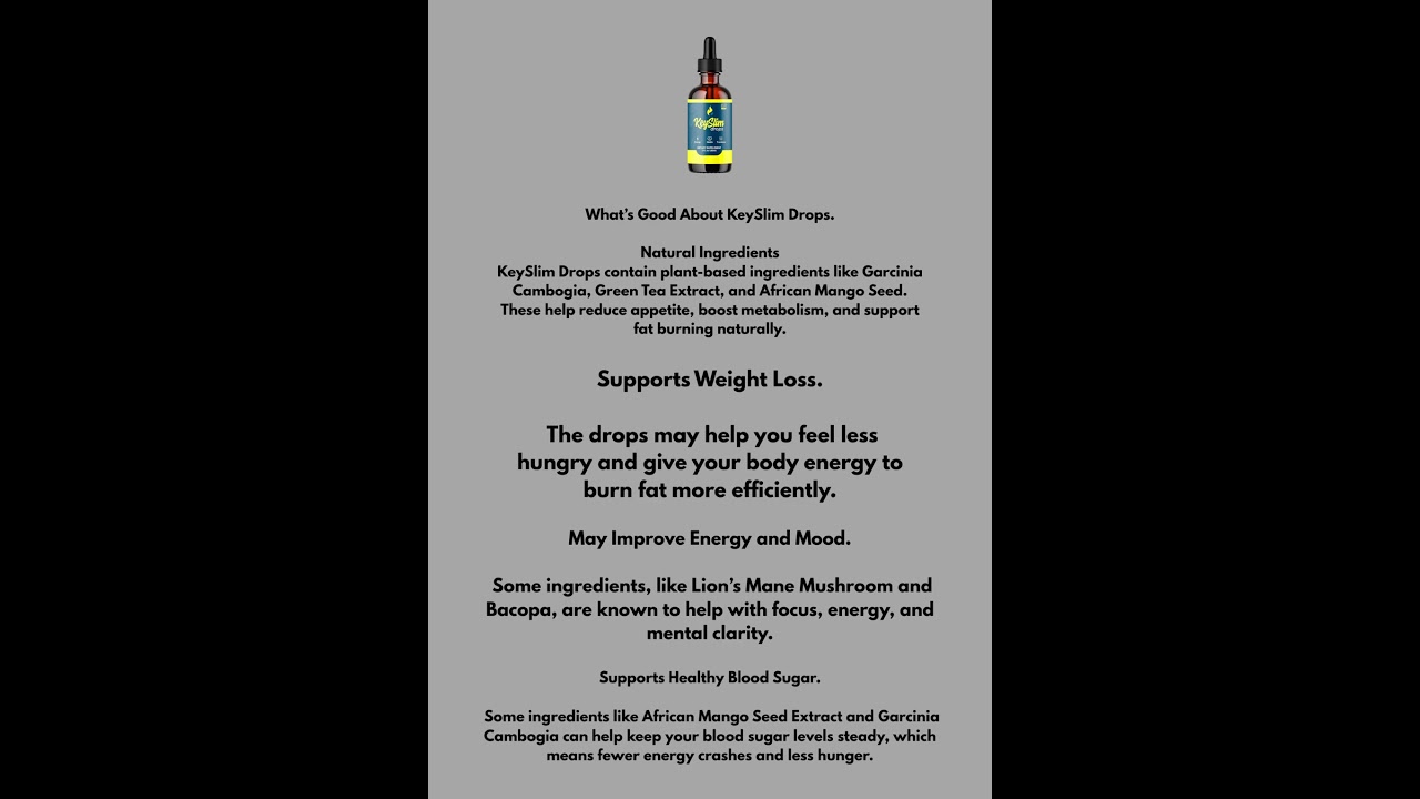 KeySlim Drops: Slim Results, Simple Steps.