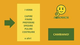 VERBI IN IRE REGOLARI