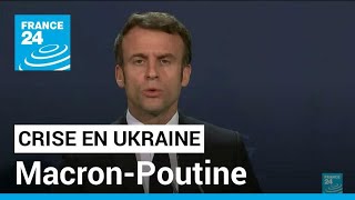 Crise ukrainienne : Emmanuel Macron et Vladimir Poutine vont s'entretenir au téléphone