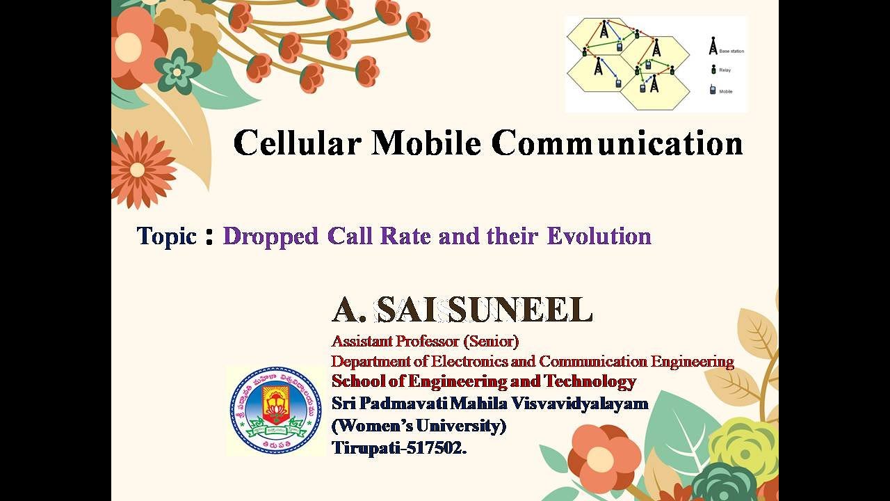 UNIT-4 :: CMC :: Dropped Call Rate and their Evolution