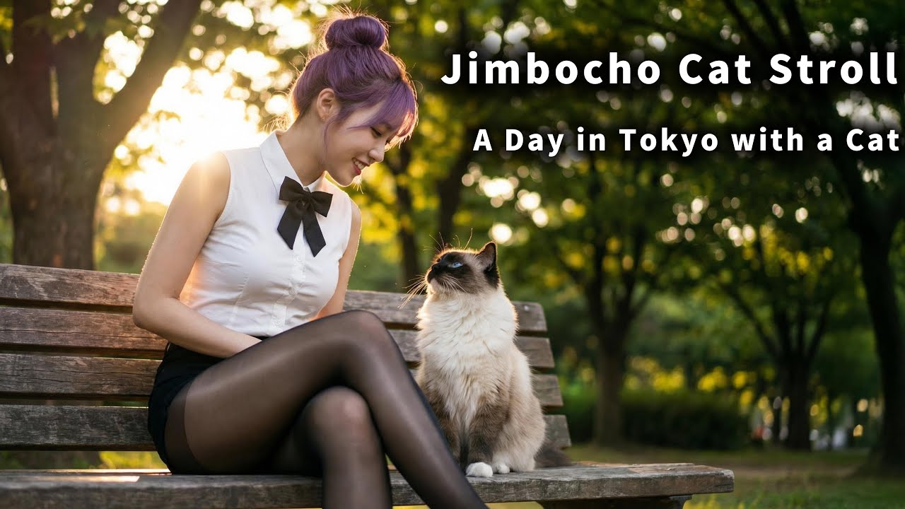 Jimbocho Cat Stroll: A Day in Tokyo with a Ragdoll Cat 