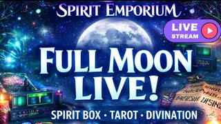🌚LIVE: FULL MOON TONIGHT🙌🏻SPIRIT Tribe Energy TIME! #moon #tarot #spirituality