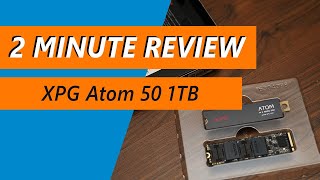 This DRAM-less SSD shattered expectations! XPG Atom 50 1TB Review