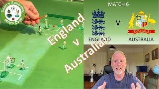 Subbuteo Cricket, England v Australia