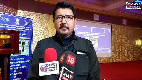 Meritorious students from Government Schools of Leh district given laptops