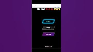 "Neon+Glass effect"😲#FuturisticButtons #NeonUI#Glassmorphism #CSSButtonAnimation #UIUXDesign