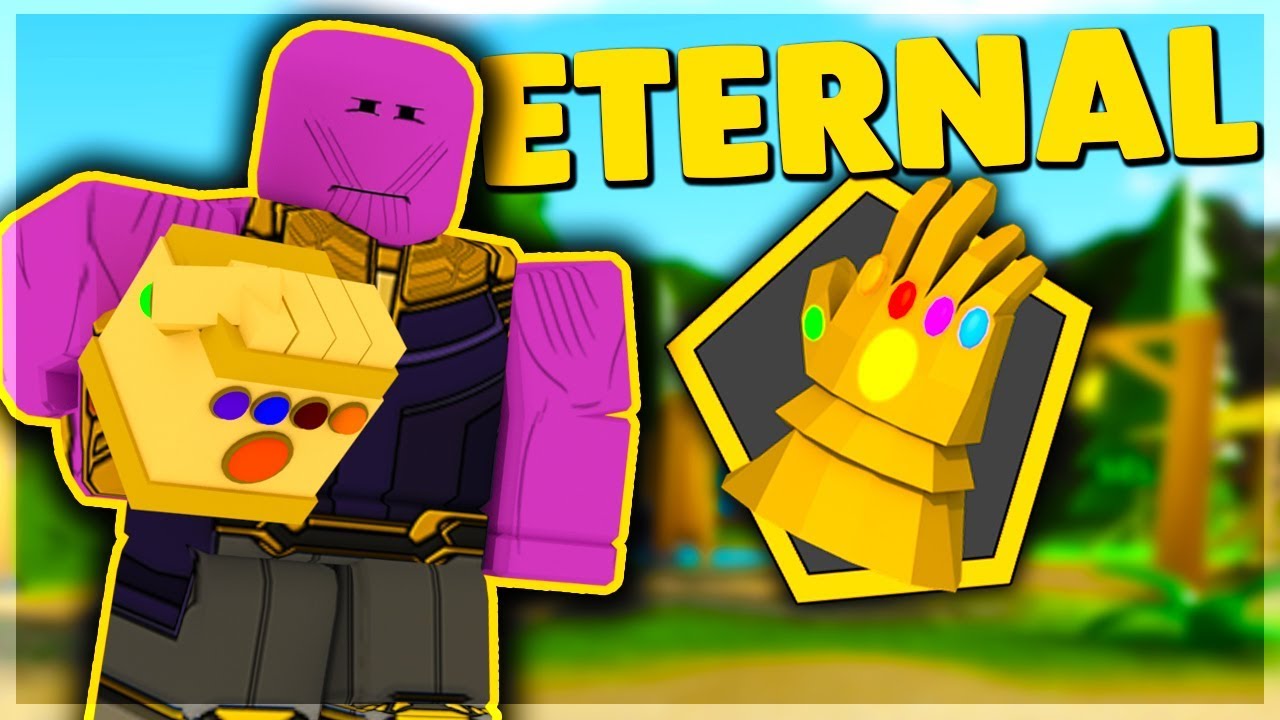 Using The Mythic Eternal Infinity Gauntlet As Thanos Treasure Quest Roblox Youtube