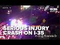 LIVE: I-35 NB reduced to one lane in downtown Austin due to serious crash near bridge