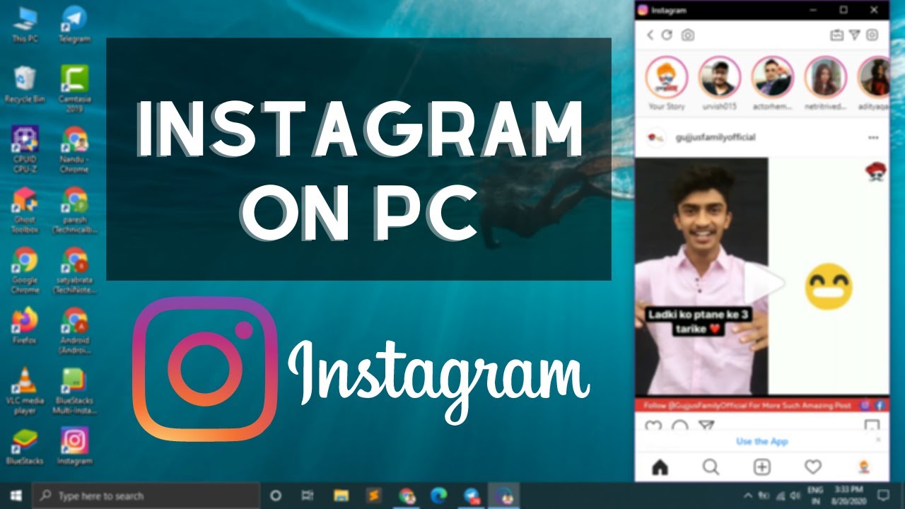 โหลด ไอ จี ลง คอม  Update New  How to install Instagram on PC in Windows 10/7/8 (Working Method)