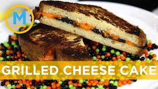 Yolanda Gampp shows us the secret to making her remarkable grilled cheese cake