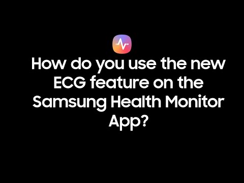 How do you use the new ECG feature on the Samsung Health Monitor app?