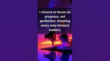 Choose Progress, Not Perfection 🌿 | Growth Mindset, Daily Motivation  #growth #affirmations