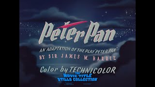 Peter Pan (1953) title sequence