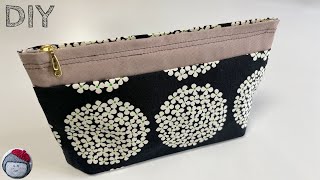 Easy sewing! An unusual way to make a pouch with a hidden zipper