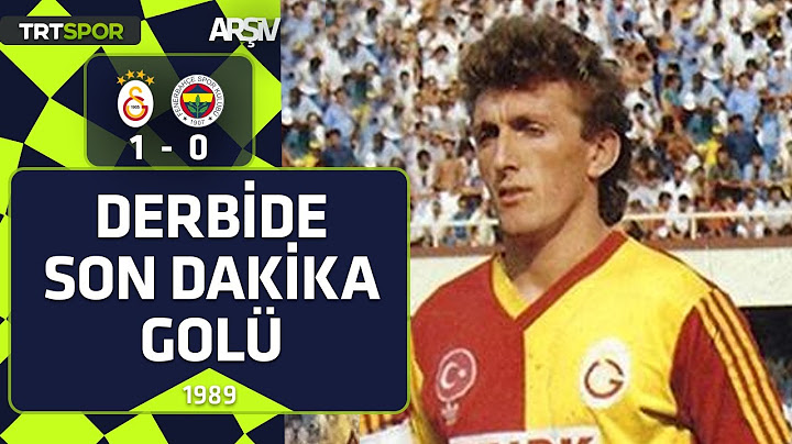 Galatasaray - Fenerbahçe: 1-0 (1989-90 sezonu) Derbi son dakikada Galatasaray'ın
