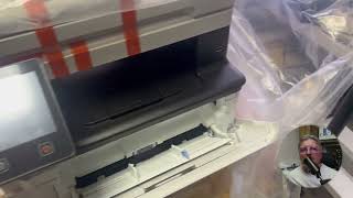 картинка: Замятия в ADF практически нового МФУ Hp Lj 4103, это гарантийный случай? И при чём здесь бумага?