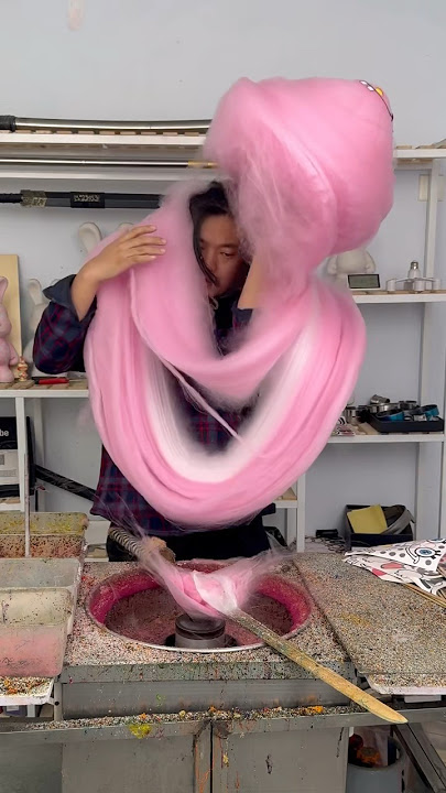 Cotton candy candy art modeling failed.