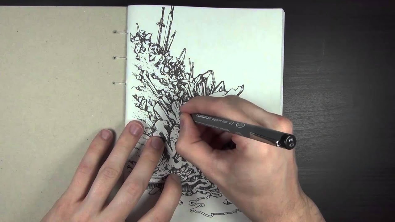  Drawing in my Book 32 Starting a New Book - YouTube