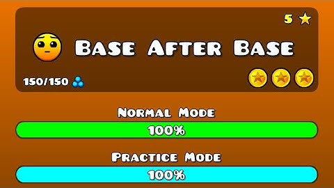 Base after Base 100% 3 Coins | Geometry Dash