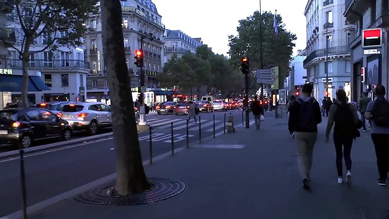 Evening Walk in Paris City France Part 21 YouTube