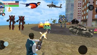 Real Gangster Crime(Real Hero Fight With Machine Gun)Real Hero Fight Robot Car - Android Gameplay HD screenshot 5