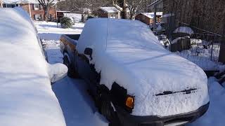 UNA DIA DESPUES DE UNA TORMENTA DE NIEVE EN NASHVILLE TENNESSEE! FRIO EXTREMO, HIELO, ESTADOS UNIDOS