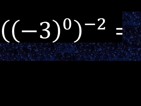 ((-3)^(0))^(-2) potencia de