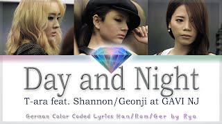 T-ARA, Shannon, Gunji (Gavy NJ) - Day and Night (낮과 밤) - Deutsch | German Color Coded [Han/Rom/Ger]