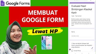 Cara membuat google form lewat android | Cara membuat google form dari hp android | Formulir online