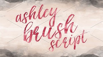 Ashley Brush Script Font Free Download