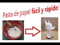 Fácil y rápido! ¿Como hacer pasta modeladora de papel higiénico? Para hacer figuras adornos de papel