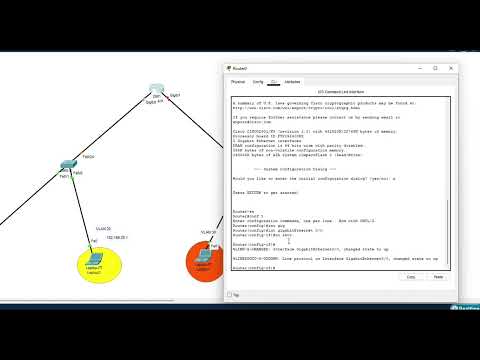 Je fais la configuration du routage inter-vlan