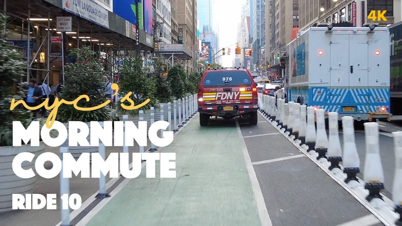 NYC Cycling Morning Commute Ride 10 | Hudson St. & 8th Ave